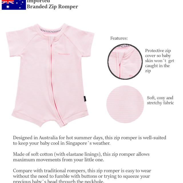 bonds zip romper