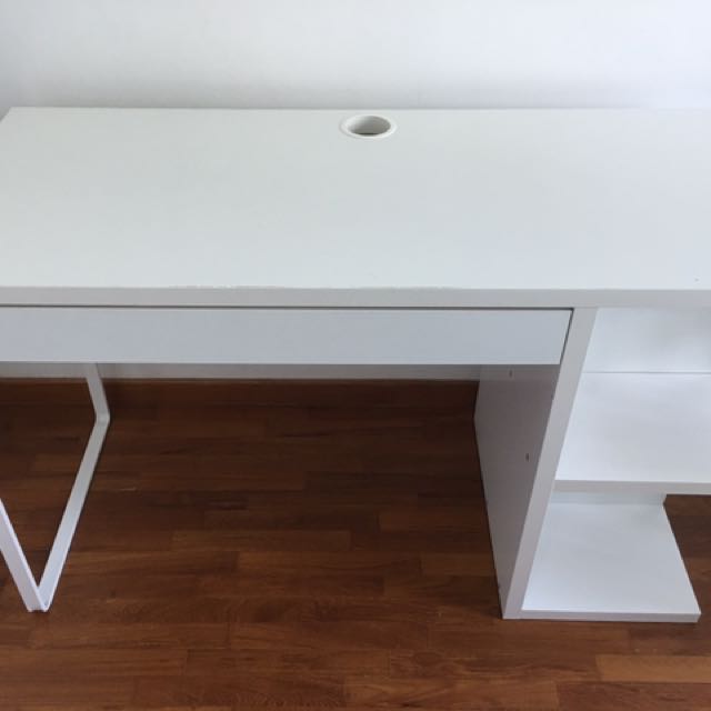 Ikea Micke Desk With Integrated Storage Now Discontinued On