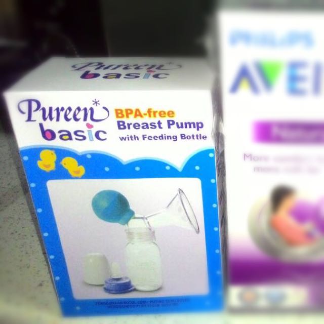 Manual Breastpump Avent & Pureen, Babies & Kids, Nursing & Feeding