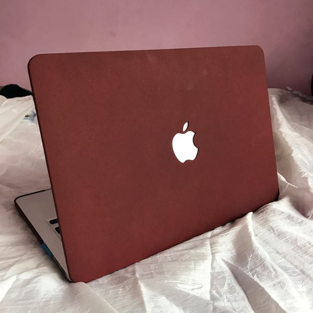 Maroon Macbook Pro Retina 13 Case Elektronik Bagian Komputer Aksesoris Di Carousell