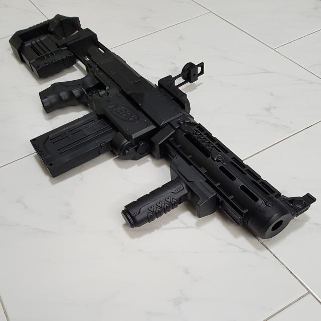 Matte Black Nerf Gun, Hobbies & Toys, Toys & Games on Carousell