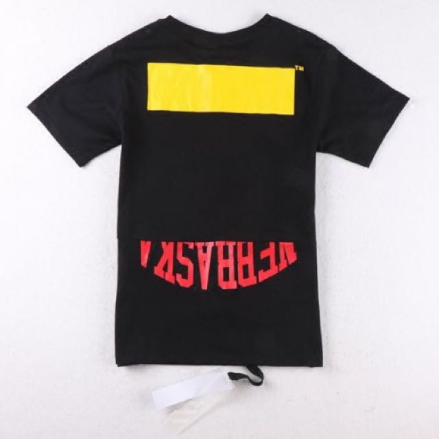 off white snake tee