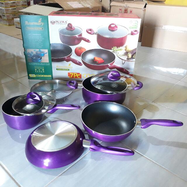 Panci Set Supra 7pcs Ungu Kitchen Appliances On Carousell