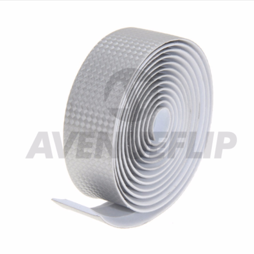 silver handlebar tape