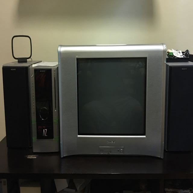 SONY Trinitron Wega 24inch TV and DVD Component with Speaker, Audio
