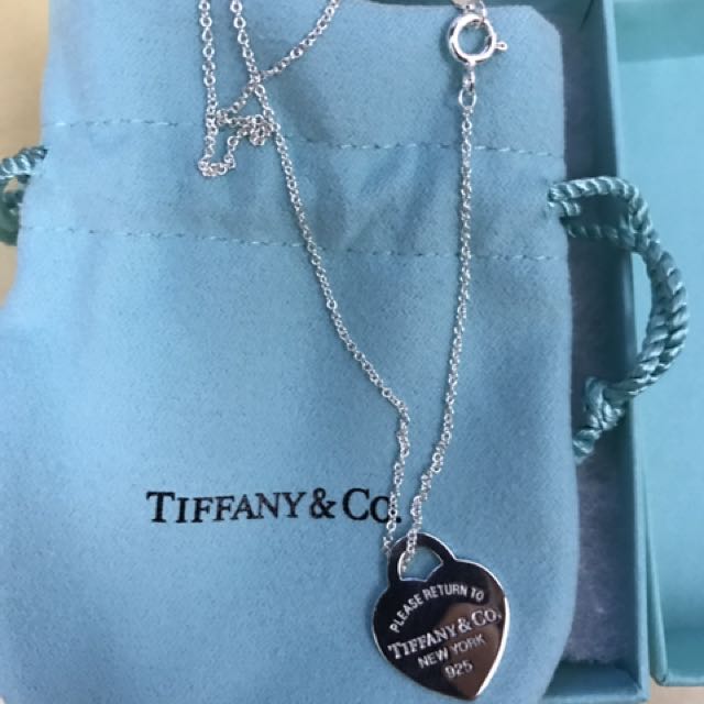 tiffany signature heart necklace