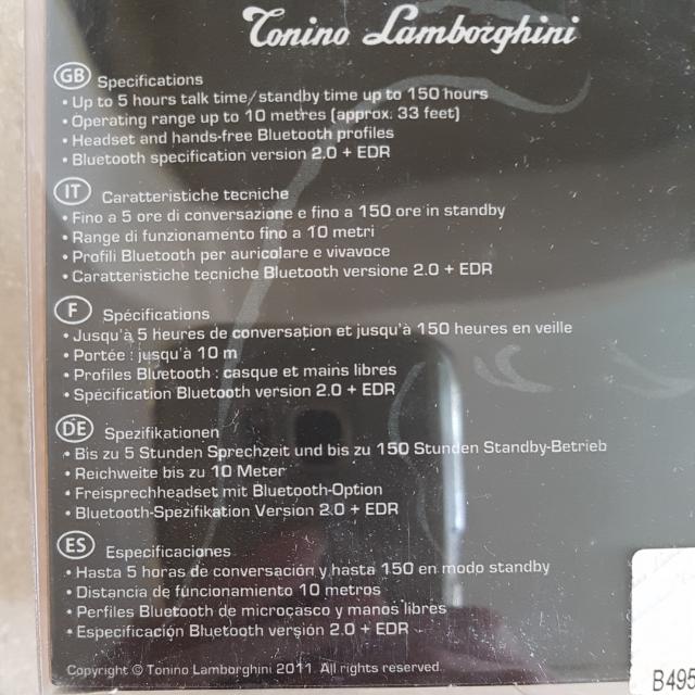 lamborghini bello bluetooth-гарнитура lamborghini bello bluetooth-гарнитура