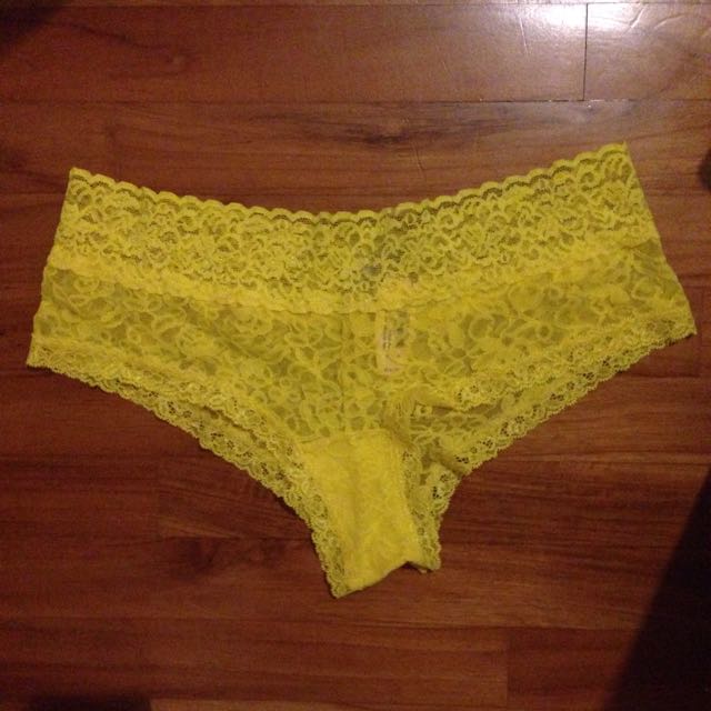 Victoria secret yellow underwear Clearance