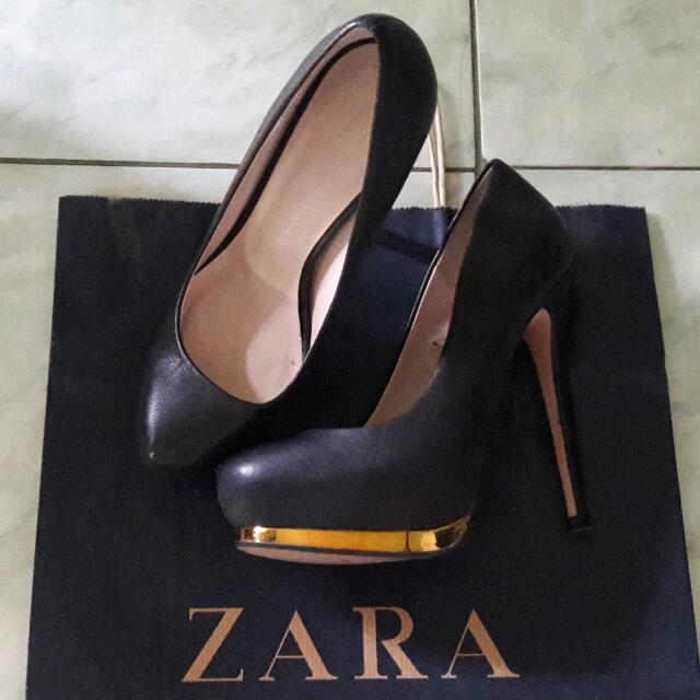 Zara High Heels Platform Heels Sepatu Zara Original Fesyen Wanita Sepatu Di Carousell