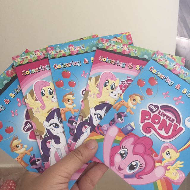 5 Pcs My Little Pony Colouring Book For Goodie Bag, Hobbies & Toys ...