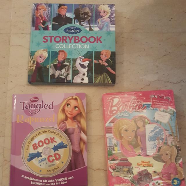 All New Tangled Book With Cd Frozen Book And Barbie Painting
