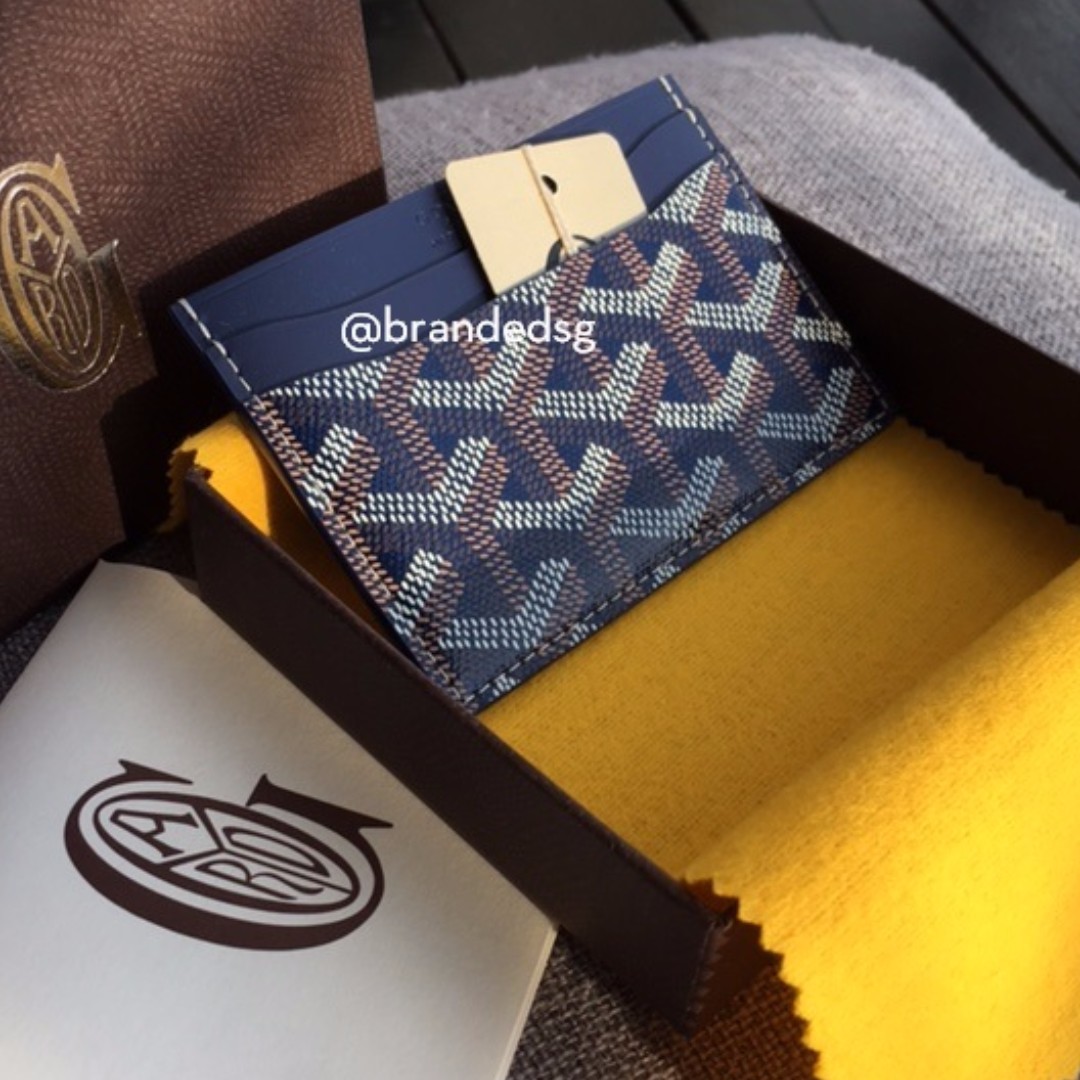 BNIB GOYARD ST SULPICE CARD HOLDER (SPECIAL COLOUR: BLUE), Men&#39;s Fashion, Bags & Wallets on ...