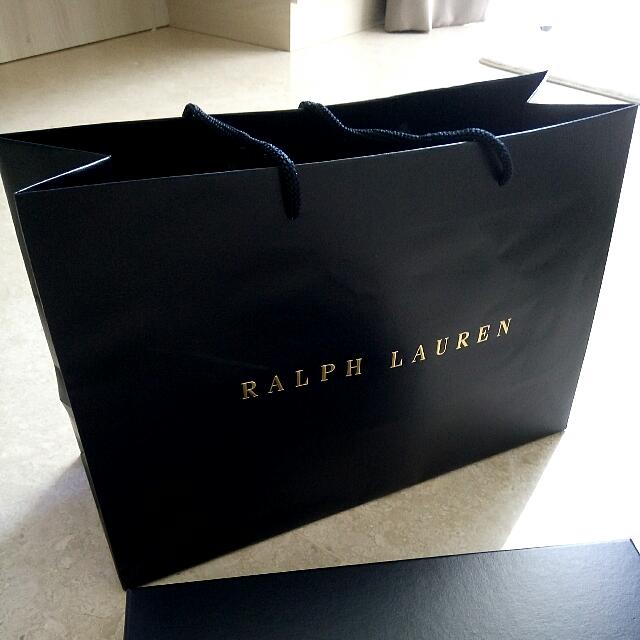 Brand New Original Ralph Lauren Gift Box And Paper Bag, Luxury, Bags ...