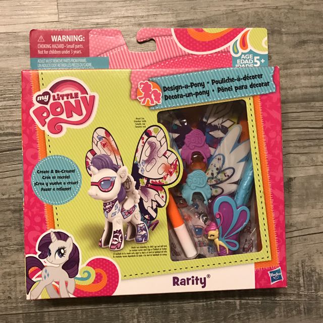 Buy Bnib My Little Pony Design A Pony Rarity Babies Kids Toys Walkers On Carousell