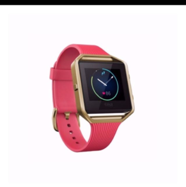 Fitbit Blaze Pink Gold Special Edition large Mobile Phones Gadgets Wearables Smart Watches on Carousell