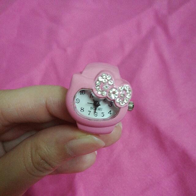 Hello kitty ring hot sale watch