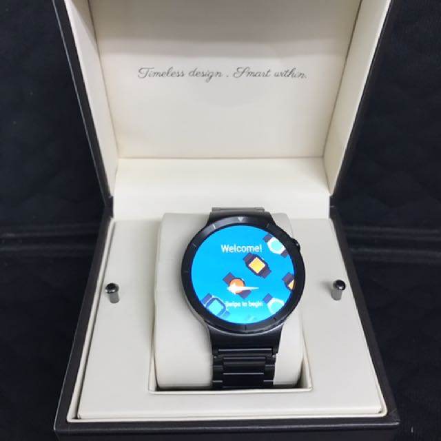 huawei watch black stainless steel