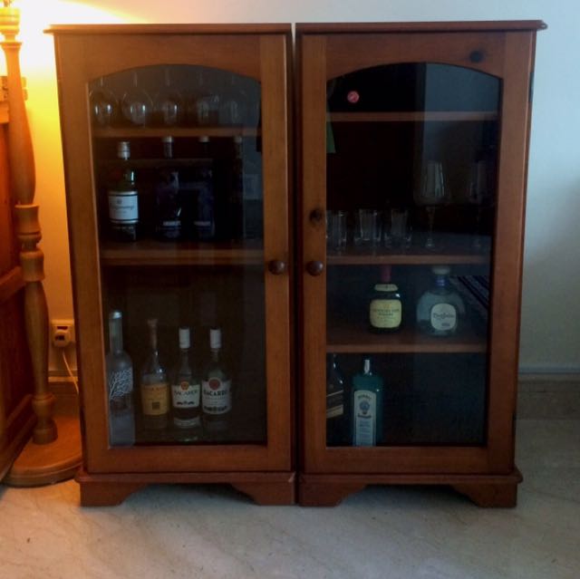 Liquor Cabinet Storage Cupboard Furniture Shelves Drawers On Carousell
