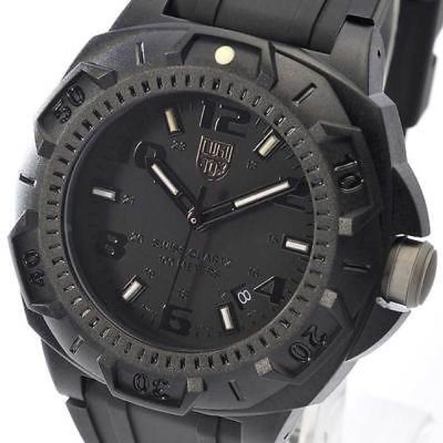 NEW LUMINOX 0201.BO Mens Watch Black Rubber BLACKOUT Modell Silicone 43mm 0201BO Luxury Watches on Carousell