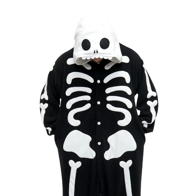 Skeleton Onesie, Men's Fashion, Bottoms, Sleep and Loungewear on Carousell