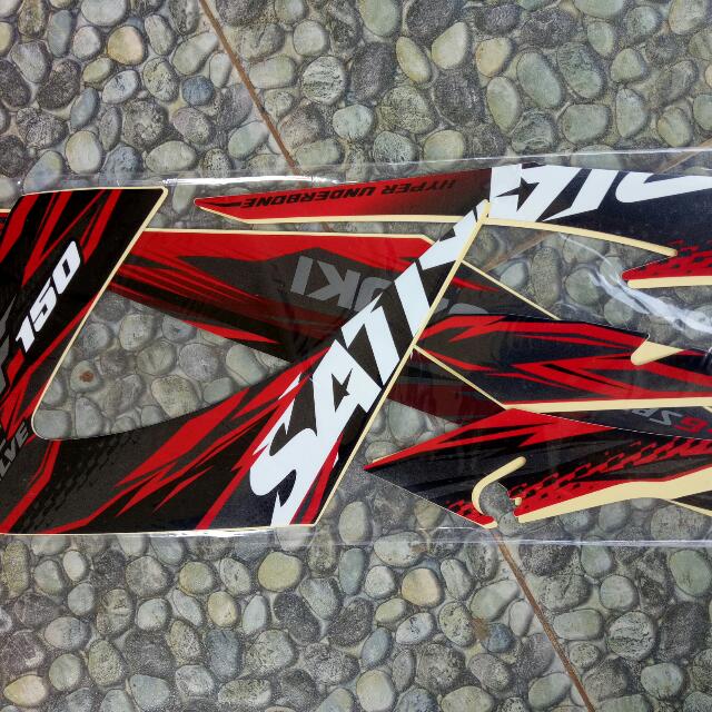 Stiker Striping Satria Fu 2013 Orisinil
