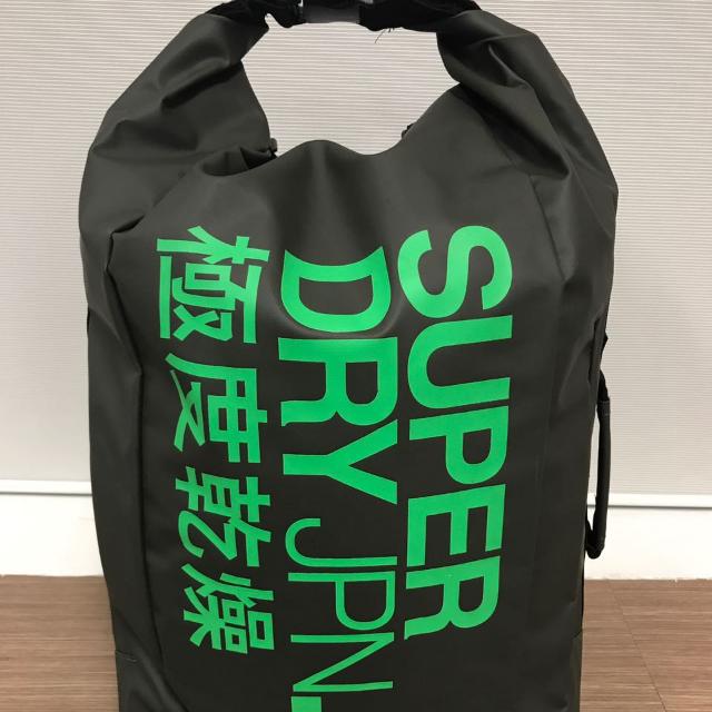 SuperDry Roll Top Scuba Backpack Green Neon Green Sports Equipment Sports Games Water Sports on Carousell