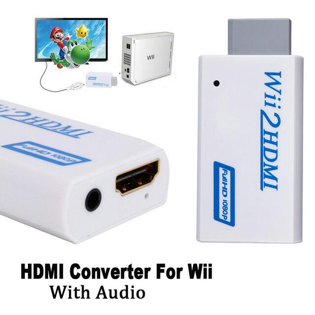PS2 to HDMI Converter Adapter, Goodeliver Video Converter PS2 hdmi Adapter  with 3.5mm Audio Output for HDTV HDMI Monitor Supports All PS2 Display  Modes 