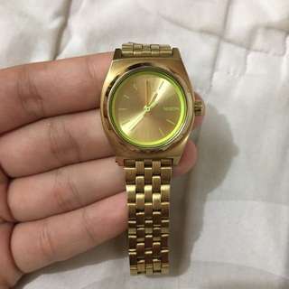 small time teller nixon gold/neon