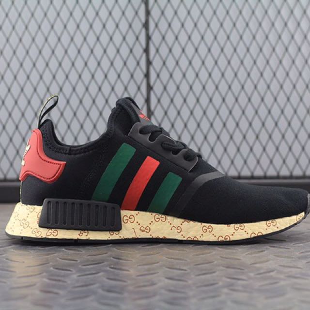 Company goods Adidas NMD R1 EF4260 black red green Gucci color BOOST