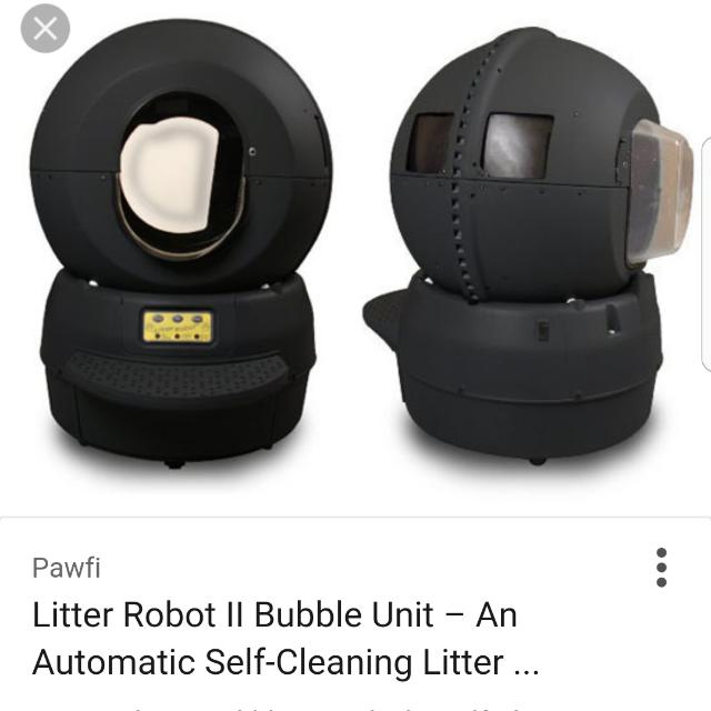 Black Litter Robot 2 Bubble Unit LR2 Automatic Self Cleaning Cat Litter Box