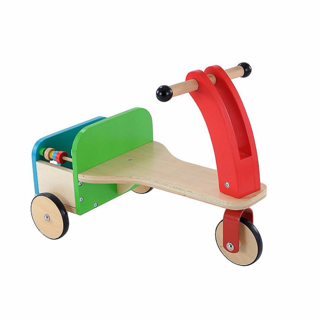 elc wooden trike and trailer