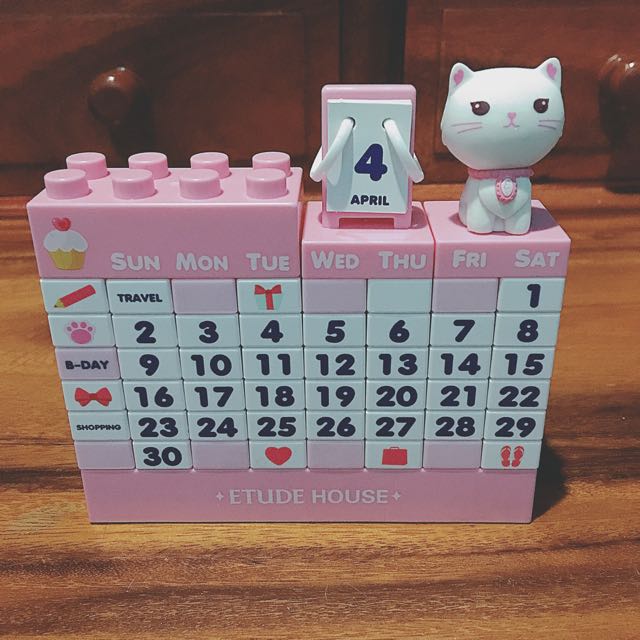 ETUDE HOUSE Block Calendar, Babies & Kids, Baby Nursery & Kids