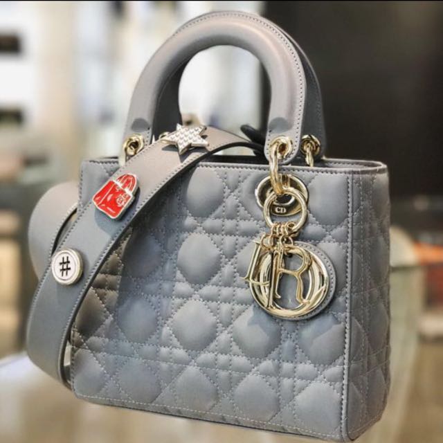 My Lady Dior In Grey, Luxury, Bags & Wallets on Carousell