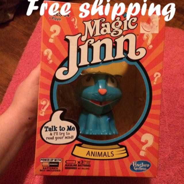 NEW IN BOX Reads Your Mind For Ages 6 Hasbro Talking MAGIC JINN Animals Game