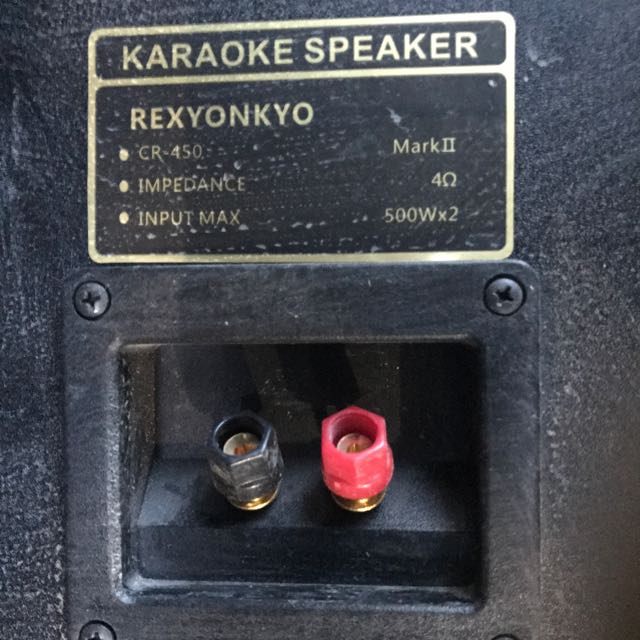Rexy Onkyo Karaoke Speakers, Audio, Soundbars, Speakers & Amplifiers on
