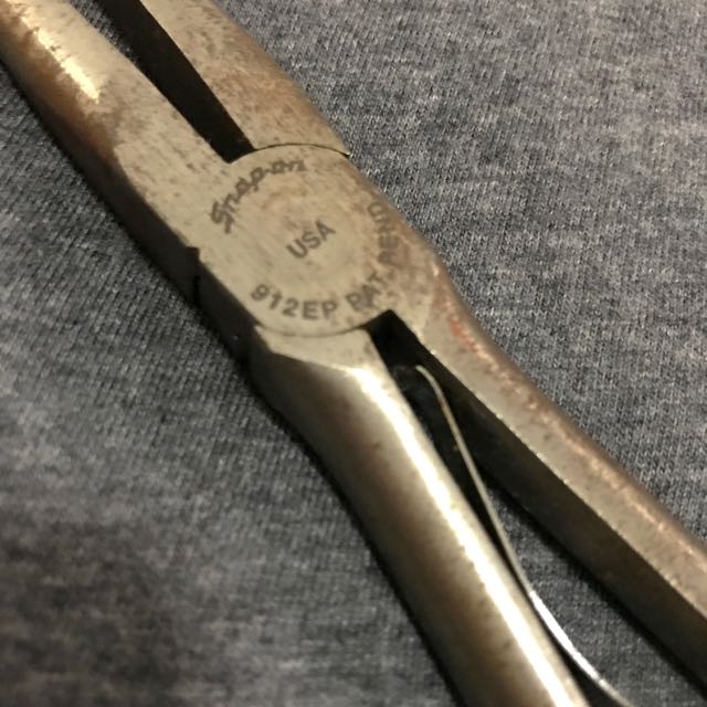 SNAPON Pistol Grip Needle Nose Pliers (Made In USA), Car Accessories