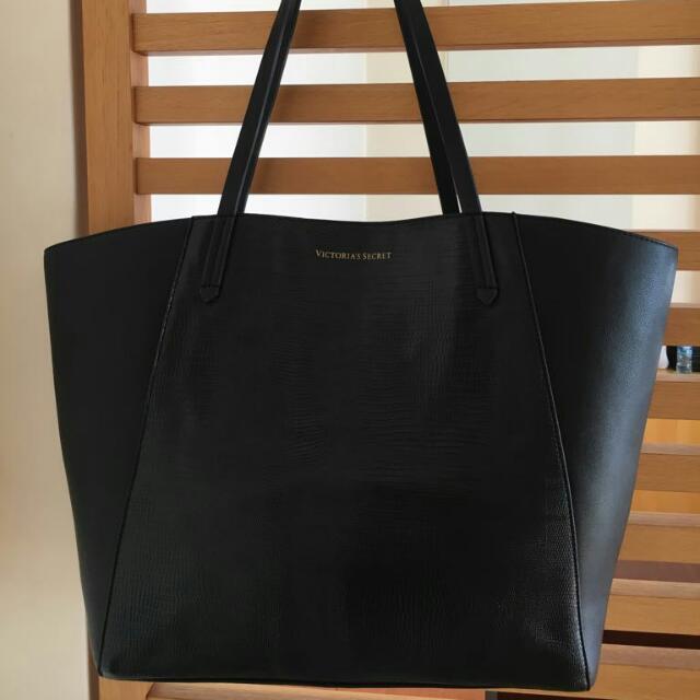 victoria secret black tote