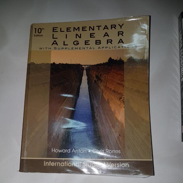 10th edition elementary linear algebra by howard anton chris rorres