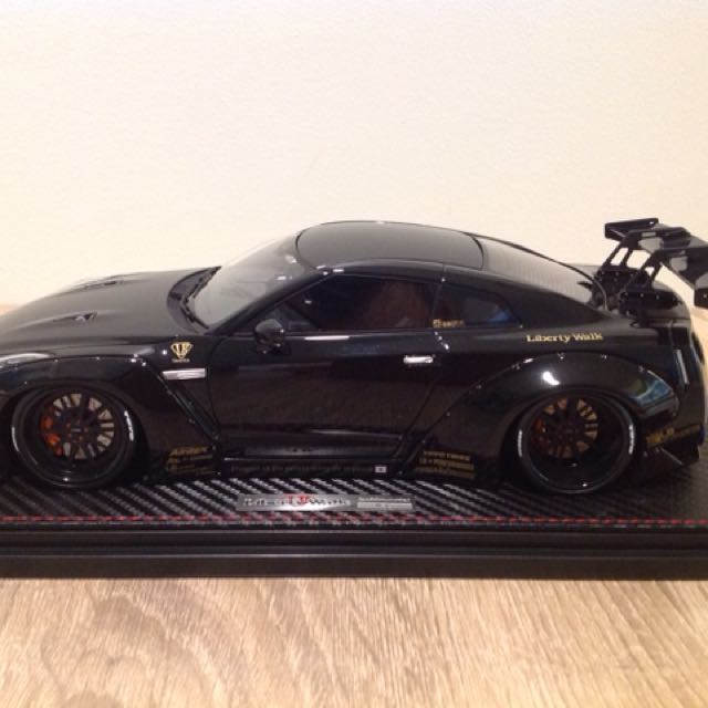 1 18 Ignition Liberty Walk Lb R35 Gtr Gt Wing Black Everything Else On Carousell