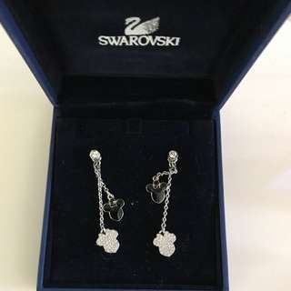 Swarovski米奇水晶耳環