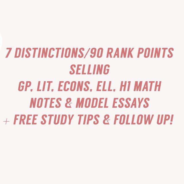 H1 Math Notes A Levels Notes: GP, English Literature, ELL, H1 Math, Hobbies & Toys ...