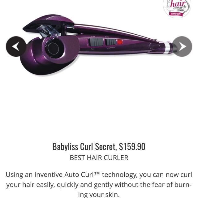 BaByliss 2667H Curl Secret With Heat Ready Indicator Beauty