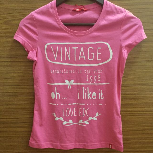 Edc Esprit De Corps Printed Tshirt Women S Fashion Clothes Tops