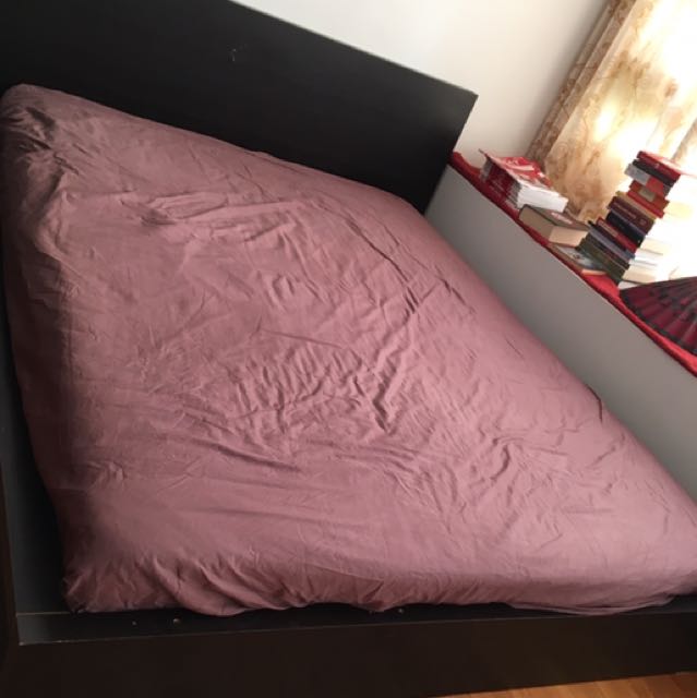 IKEA Malm Bed Frame & Mattress (Queen), Furniture & Home Living