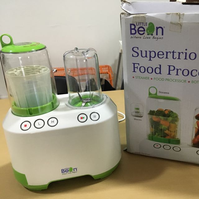 Little Bean Supertrio Food Processor Steamer Blender Warmer Babies Kids Others On Carousell