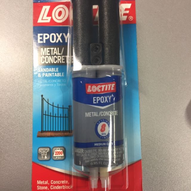 Loctite Metal & Concrete Epoxy Syringe. , Hobbies & Toys, Stationery