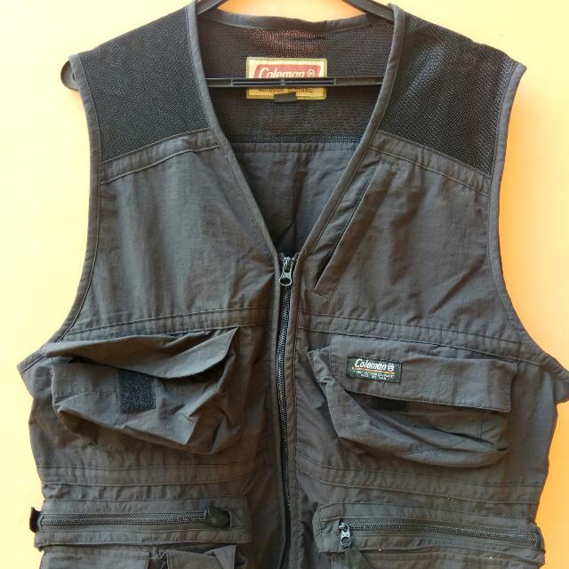 Original Coleman Outdoor Vest Fishing Hiking Photography Fesyen Pria Pakaian di Carousell