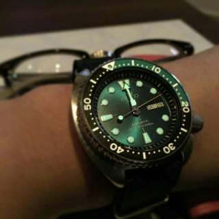 SEIKO GREEN TURTLE WATCH