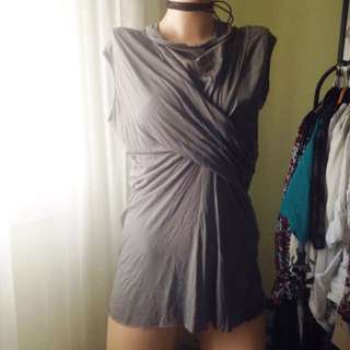 Rick Owens Draped Wrap Top Rick Owens Draped Wrap Top