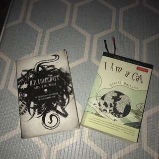 Buku Paket #3 (i Am A Cat By Soseki natsume & HP LOVE CRAFT GOES TO MOVIES)